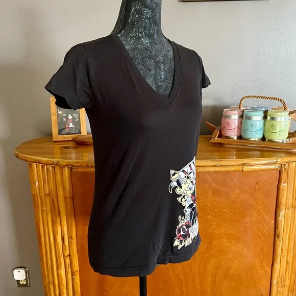 Viva Las Vegas Rockabilly Weekend Black Tee - Picture 6 of 8